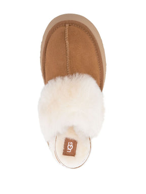 UGG Classic Funkette 60mm Suede Slingback "Chestnut" Slipper