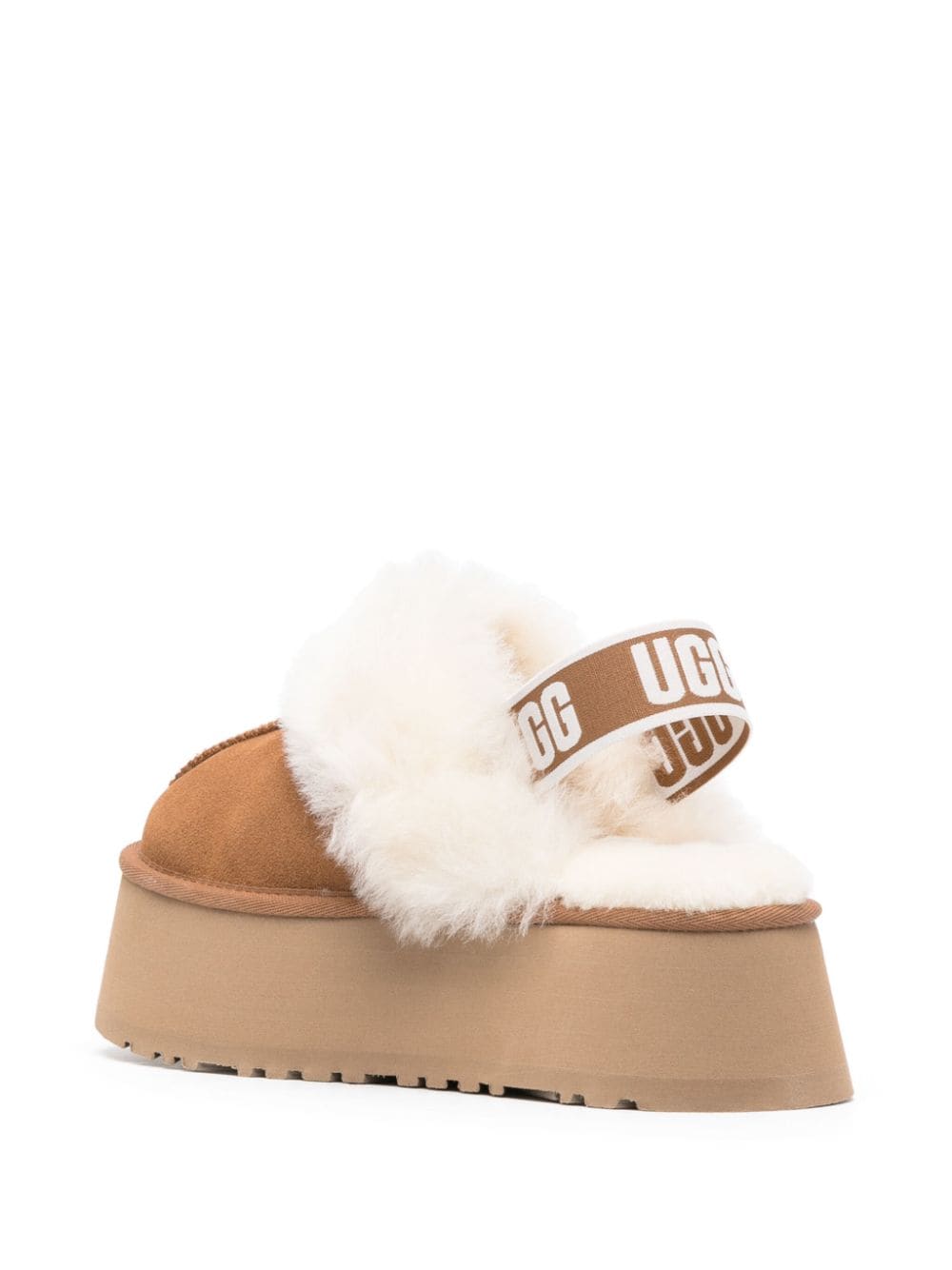 UGG Classic Funkette 60mm Suede Slingback "Chestnut" Slipper