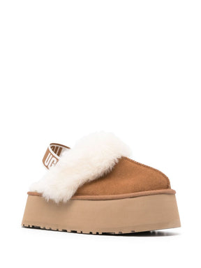 UGG Classic Funkette 60mm Suede Slingback "Chestnut" Slipper