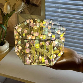 3D Tulip Flower Sea Nightlight Handmade - Perfect Birthday Gifts Christmas Surprise For Women